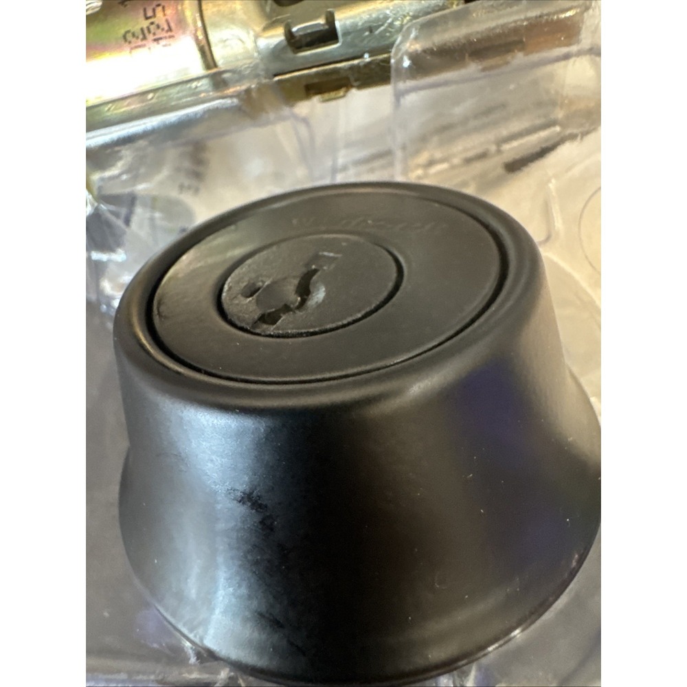 Kwikset Single Cylinder Deadbolt SmartKey In Matte‎ Black